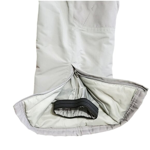 LL Bean Snow Pants Kids 8 Thinsulate Cold Buster Gaiters Gray Snowboarding Ski - Picture 8 of 16